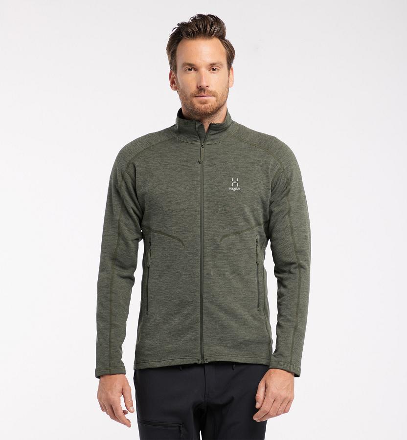 Haglöfs Mens Heron Fleece Green New Zealand 41937JXWK